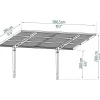 Autokatos Sydney Wave, 16.8m², musta*Palram-Canopia Hot
