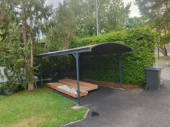Best Autokatos Vitoria 5000 14,6 m² harmaa Autotallit Ilman Rakennuslupaa|Autokatokset