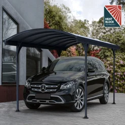 Best Autokatos Vitoria 5000 14,6 m² harmaa Autotallit Ilman Rakennuslupaa|Autokatokset