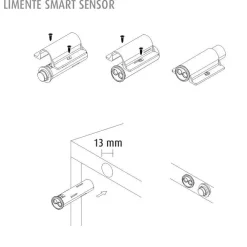 Automaattinen on/off ovikytkin Smart 512 IR himmennin IP20 eri määriä*Limente New