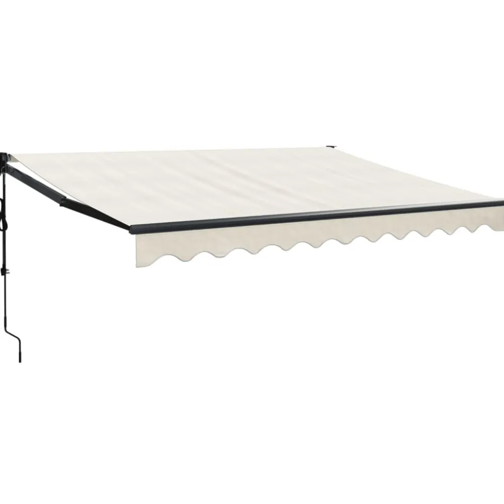 Outlet Automaattisesti sisäänkelattava markiisi kerma 3x2,5 m Markiisit