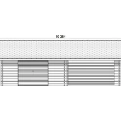Discount Autotalli ja autokatos AT30KL, 29.9m² + 24m² Autotallit Kahdelle Autolle