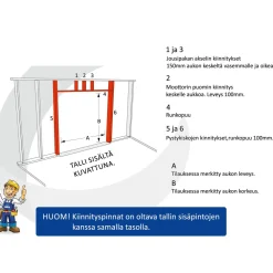 Outlet Autotallin mittatilaus nosto-ovi , leveys 2200-2900 mm Autotallinovet|Autotallinovet