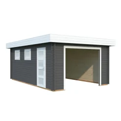 Clearance Autotalli Rasmus, ilman ovea, 19m² FR44-3857-7 Autotallit Ilman Rakennuslupaa