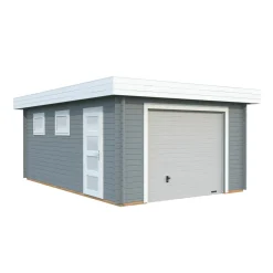 Autotalli Rasmus, nosto-ovella, 19m² FR44-3857-5 Autotallit Ilman Rakennuslupaa