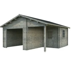 Autotalli Roger ilman ovea 21,9+5,2 m²*Palmako New