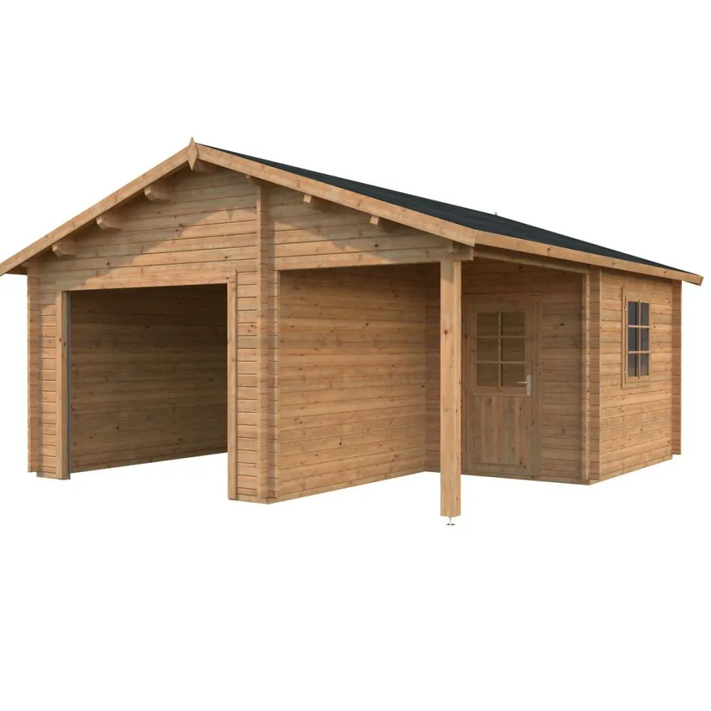 Autotalli Roger ilman ovea 21,9+5,2 m²*Palmako New