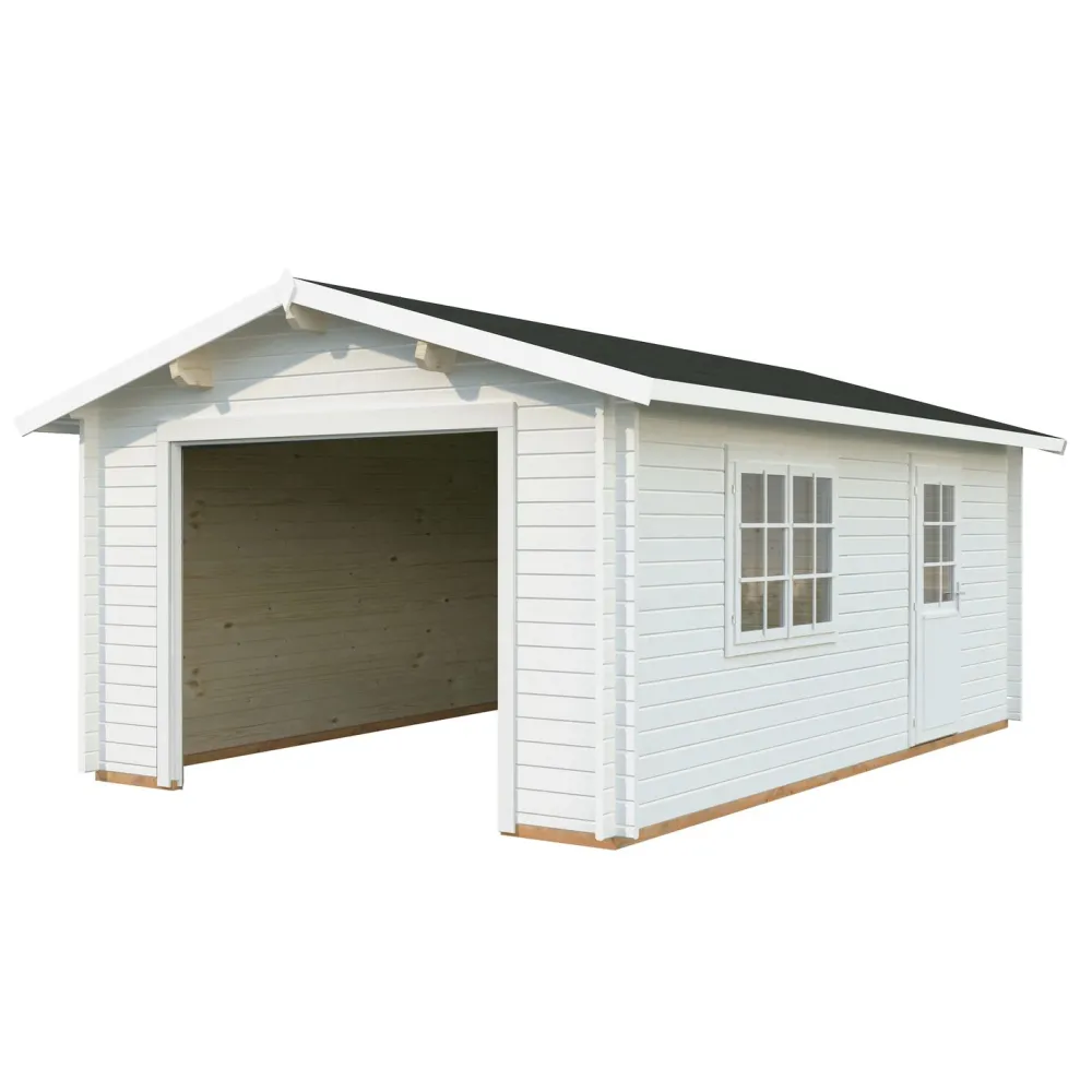 Discount Autotalli Roger, ilman ovea, 19m² FR44-3857-8 Autotallit Ilman Rakennuslupaa