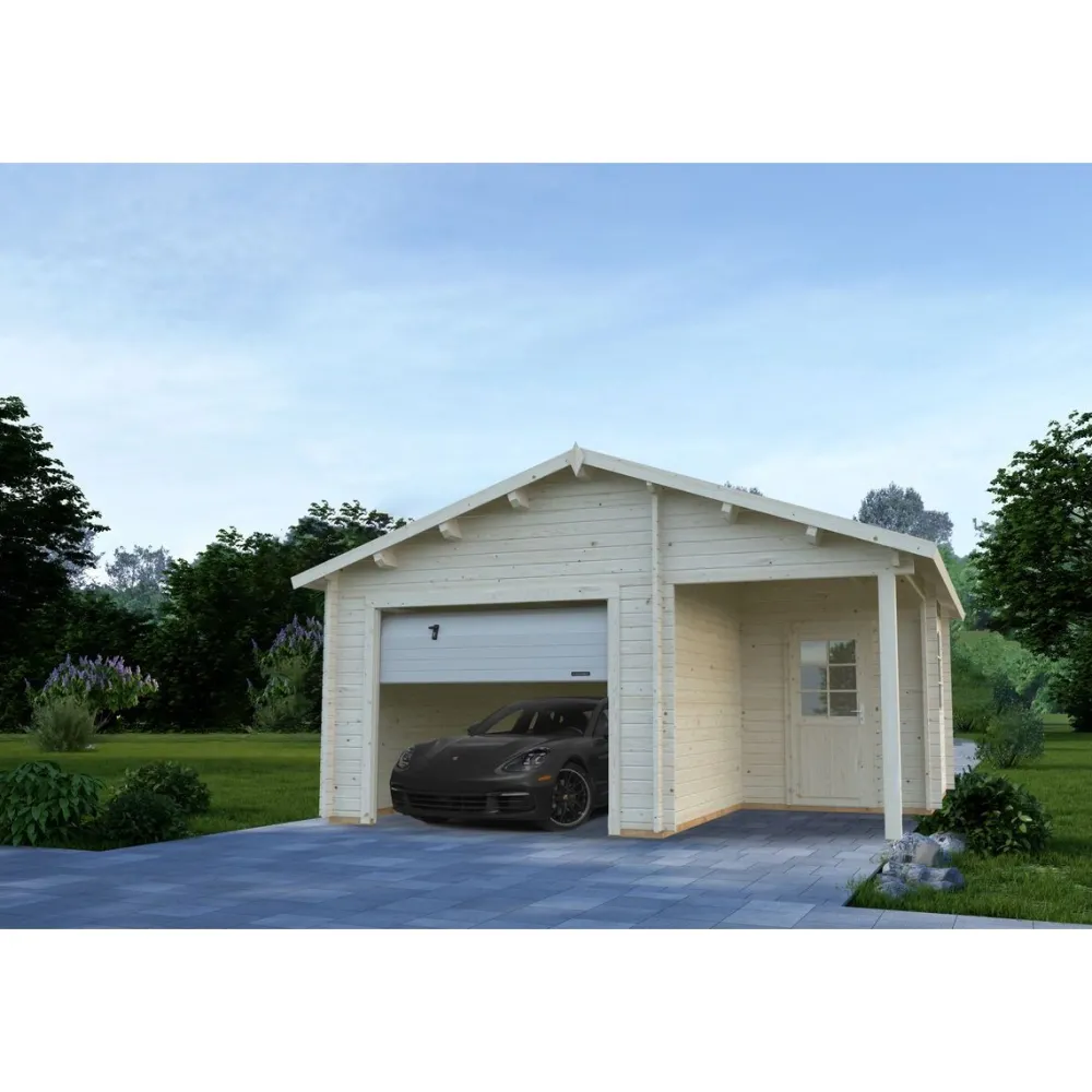 Autotalli Roger, nosto-ovella, 19m² FR44-3857-2*Palmako Hot