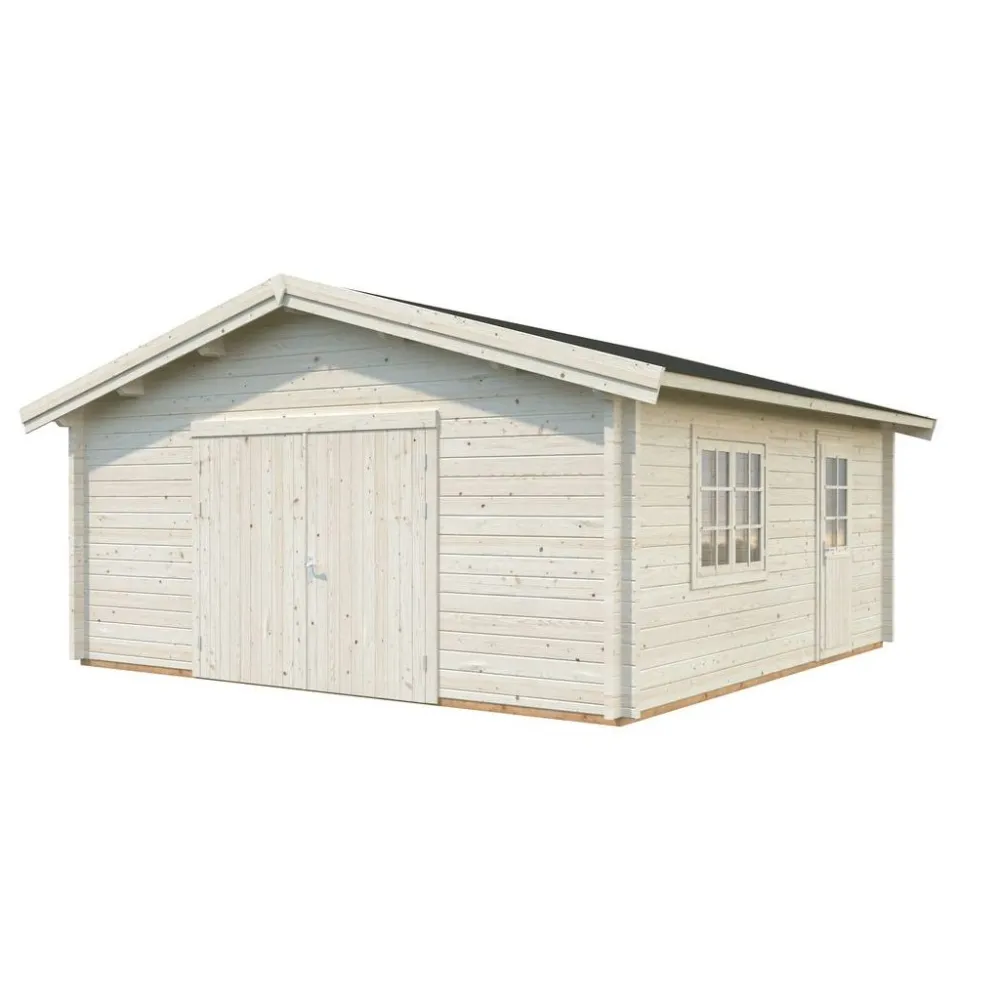 Autotalli Roger, puuovella, 27,7m² FR70-5656-1*Palmako Discount