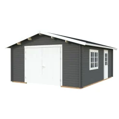 Autotalli Roger, puuovella, 23,9m² FR44-4757-3*Palmako Discount