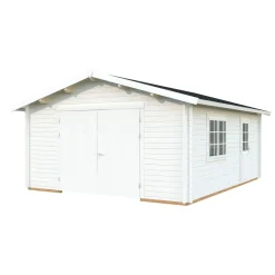 Autotalli Roger, puuovella, 23,9m² FR44-4757-3*Palmako Discount