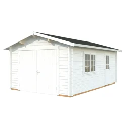 Autotalli Roger, puuovella, 19m² FR44-3857*Palmako Discount