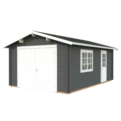 Autotalli Roger, puuovella, 19m² FR44-3857*Palmako Discount