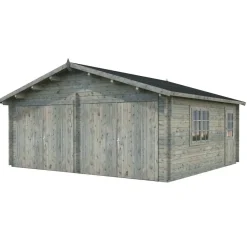 Autotalli Roger puuovella 28,4 m²*Palmako Clearance