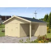 Autotalli Varberg 2 26,3m², puuvalmis*Skan Holz Best