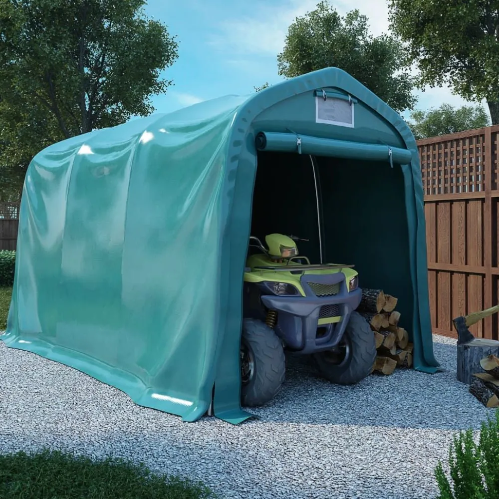 Sale Autotalliteltta pvc 2,4x3,6 m vihreä Pressutallit