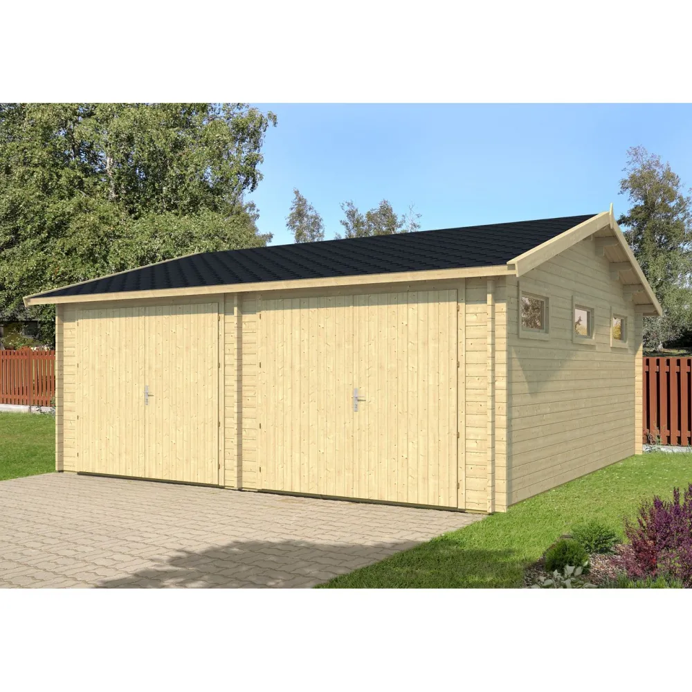 Clearance Autotalli Kotka, 33.1m² Autotallit Kahdelle Autolle