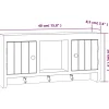Avainkaappi valkoinen 40x8,5x20 cm tekninen puu ja teräs (50631)*FinePRICE Discount