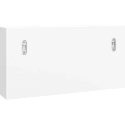 Avainkaappi valkoinen 40x8,5x20 cm tekninen puu ja teräs (50631)*FinePRICE Discount