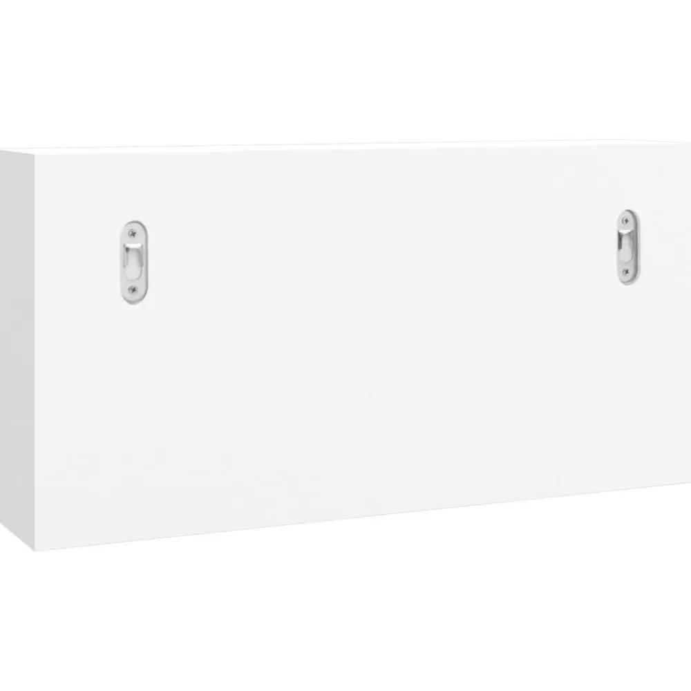 Avainkaappi valkoinen 40x8,5x20 cm tekninen puu ja teräs (50631)*FinePRICE Discount