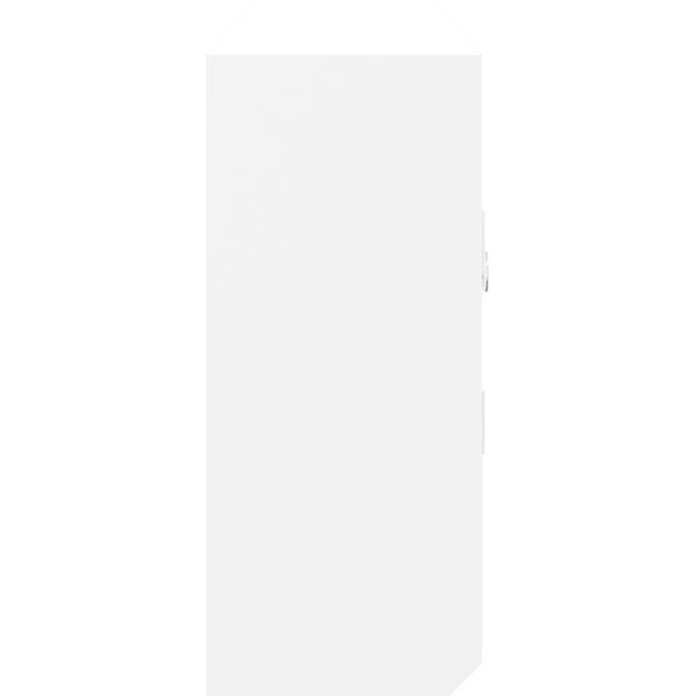 Avainkaappi valkoinen 40x8,5x20 cm tekninen puu ja teräs (50631)*FinePRICE Discount