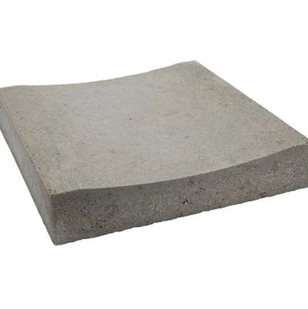 Clearance Betonikourulaatta 418x420x80 mm sileä harmaa Muut Pihakivet Ja Tarvikkeet
