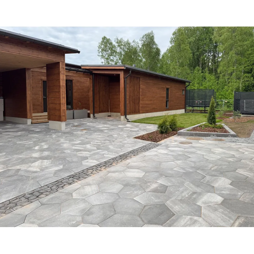 Betonilaatta Gaala 80, 560x430x80mm, grafiittivalkoinen*Rudus New
