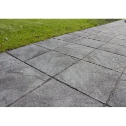 Betonilaatta 398x398x50mm, musta, profiloitu Betonilaatat