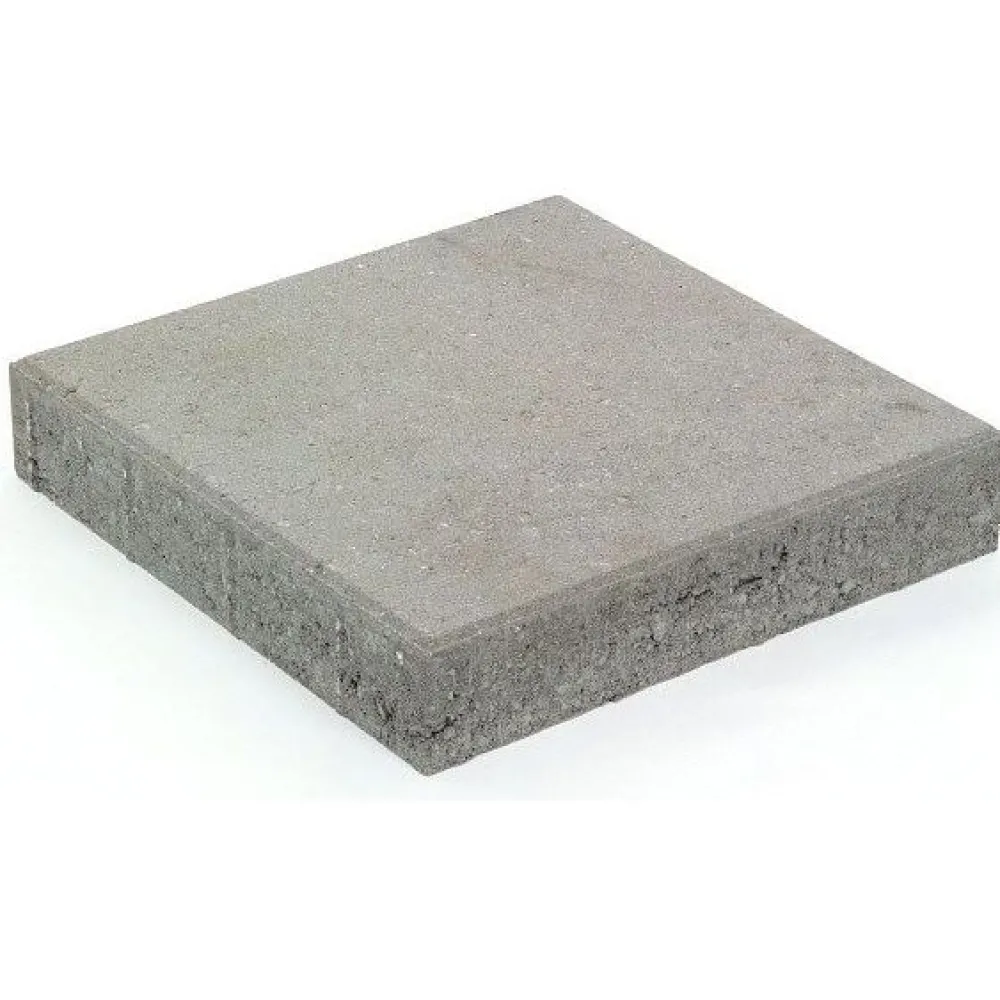 Betonilaatta 418x418x80 mm sileä harmaa*Rudus New