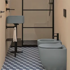 Online Bidee Glomp, back to wall, matta, eri värejä Pesevät Wc-Istuimet