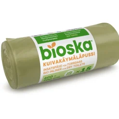 Biojätepussi Bioska-pussi Dry toilet , 15 kpl*Biolan Online