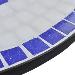 Bistrokalustesarja 3-osainen mosaiikki sininen ja valkoinen*FinePRICE Clearance