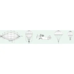 Clearance Boordi Kids Walls 45826, vinyylipinta, 0.18x5m, graafinen/geometrinen, vihreä Tapettiboordit