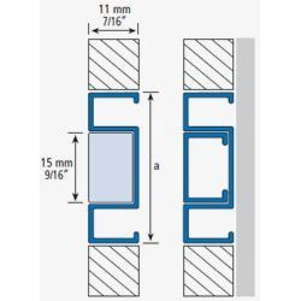 Clearance Boordilista alumiini 228a, 32mm x 2.5m, eri värejä Seinälistat
