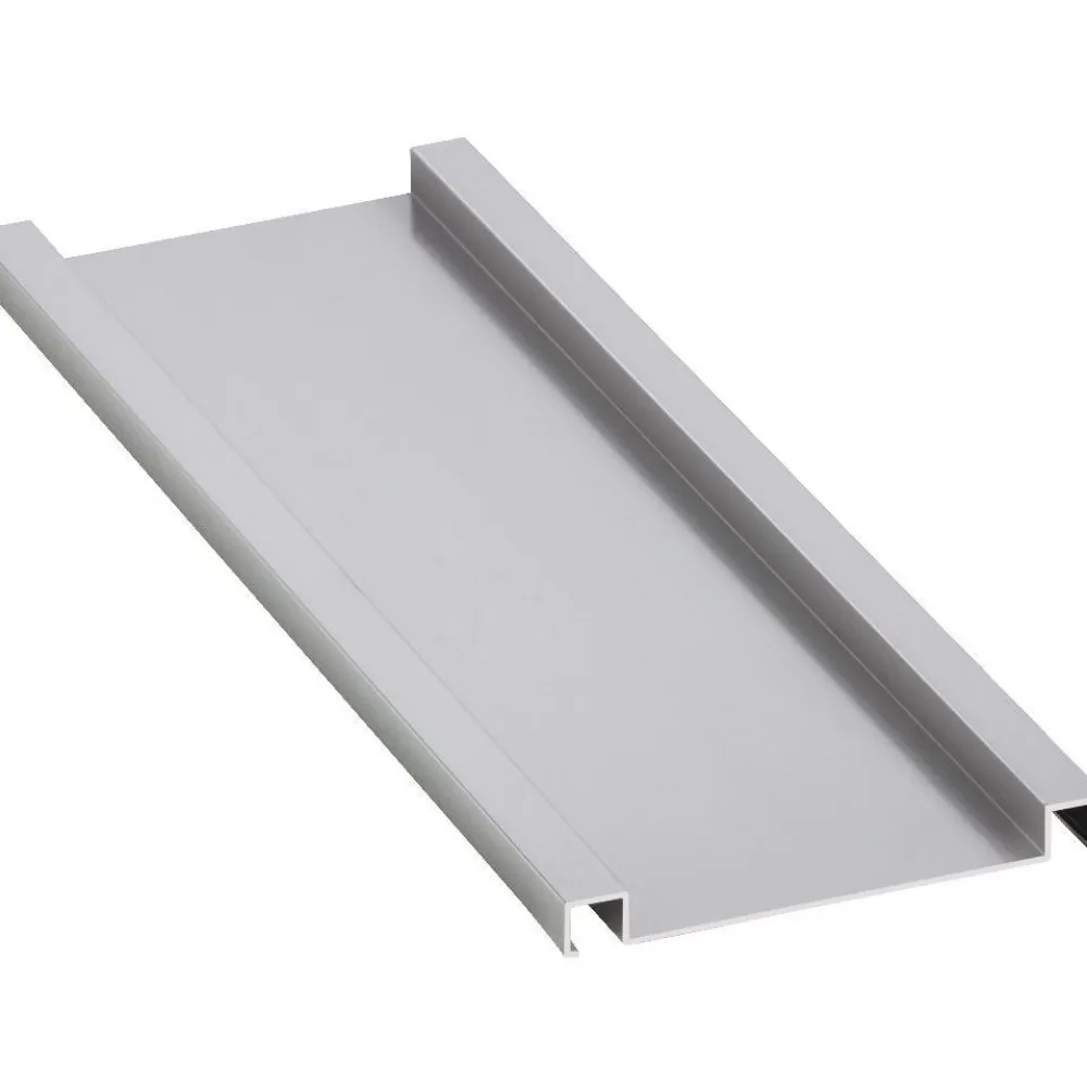 Boordilistan pohjaprofiili mosaiikille alumiini 286a, 87mm x 2.5m, kiiltävä hopea*Euroshrink Online