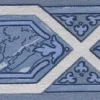 Hot Boordi Mormorstid 4839-4, graafinen/geometrinen, vanhan ajan, sininen Paperitapetit