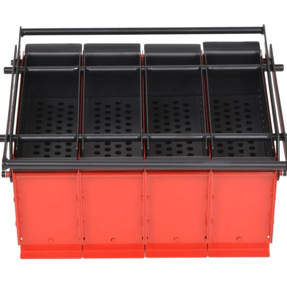 Clearance Brikettipuristin 38x31x18cm, teräs, musta/punainen Takkavälineet