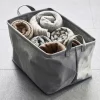 Sale Canvaskori 260x380x230mm harmaa Piensäilytys Ja Korit
