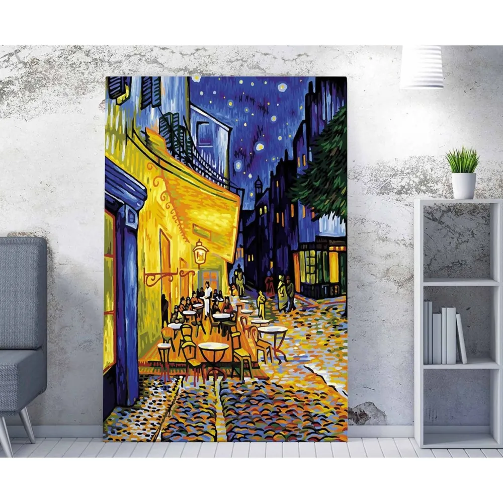 Canvas-taulu Van Gogh - Café Terrace at Night, 50x70cm, monivärinen Taulut Ja Kehykset