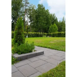 Clearance Citymuurikivi Lakka lohko/sileä 360x180x150 mm musta Muurikivet