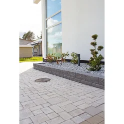 Clearance Citymuurikivi Lakka lohko/sileä 360x180x150 mm musta Muurikivet