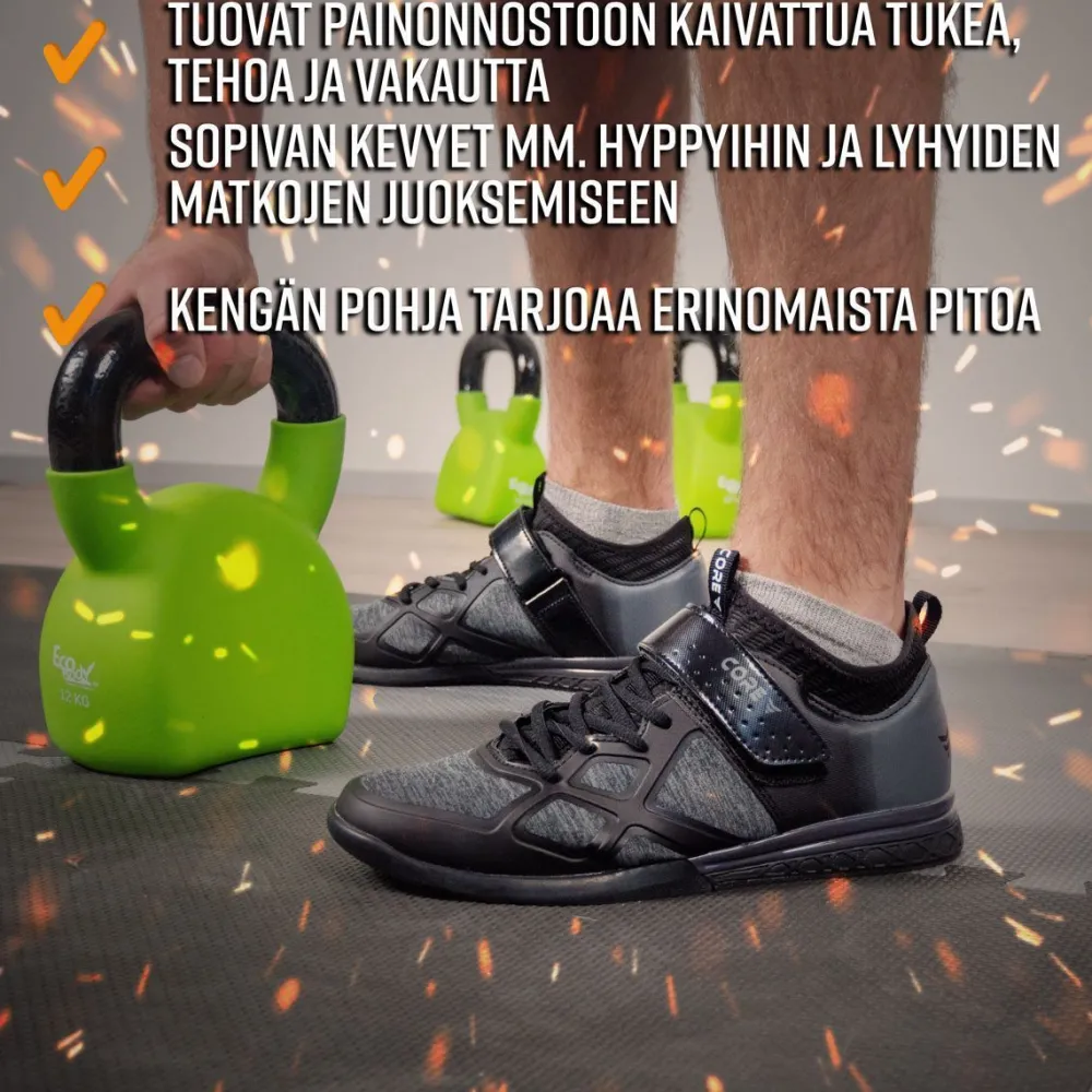 Crossfit-kengät , musta, eri kokoja*Core