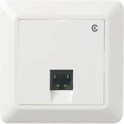 Hot Datapistorasia RS16 1xRJ45 K6 UTP, uppoasennettava, sisältää peitelevyn, valkoinen Sähkörasiat