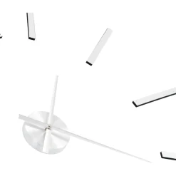 New 3d-seinäkello moderni muotoilu 100 cm xxl hopea Seinäkellot