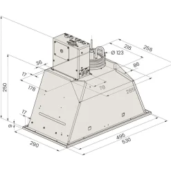 Dual Modular Liesikupu dGH-m3805-S 52cm, AC ja EC, yläkaappiin upotettava, rst*Savo Hot