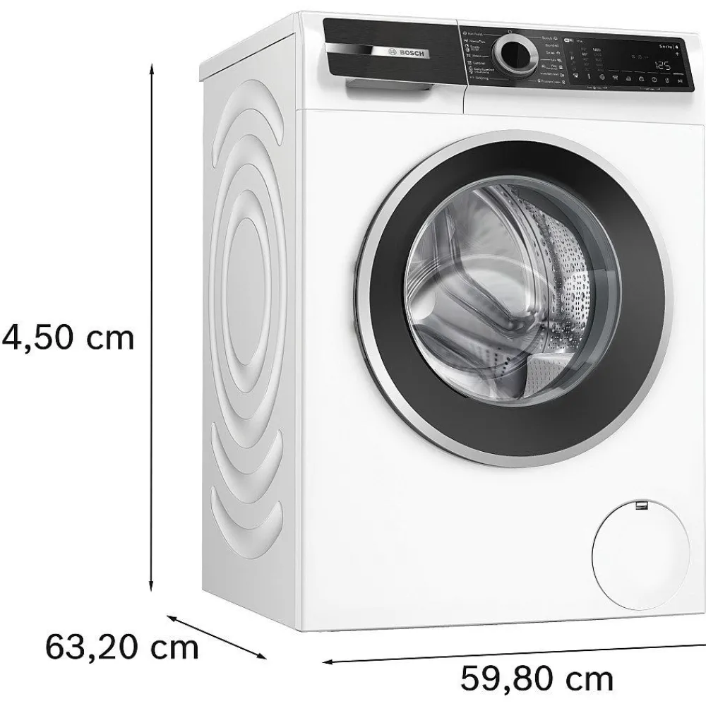 Clearance Edestä täytettävä pesukone WGK264ZLSN Serie 6, valkoinen, 11kg Pyykinpesu Ja Kuivaus