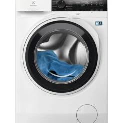 Outlet Edestä täytettävä pesukone EFI743VX4Q, 59.7cm, 10.5kg, 1400rpm, valkoinen Pyykinpesu Ja Kuivaus