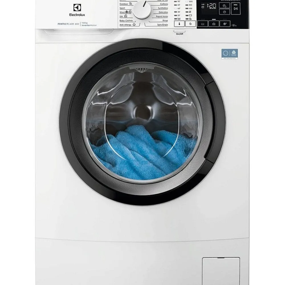 Sale Edestä täytettävä pesukone EW6S562W38, 6kg Pyykinpesu Ja Kuivaus