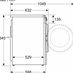 Sale Edestä täytettävä pesukone iQ500 WG44G2ZPDN Pyykinpesu Ja Kuivaus